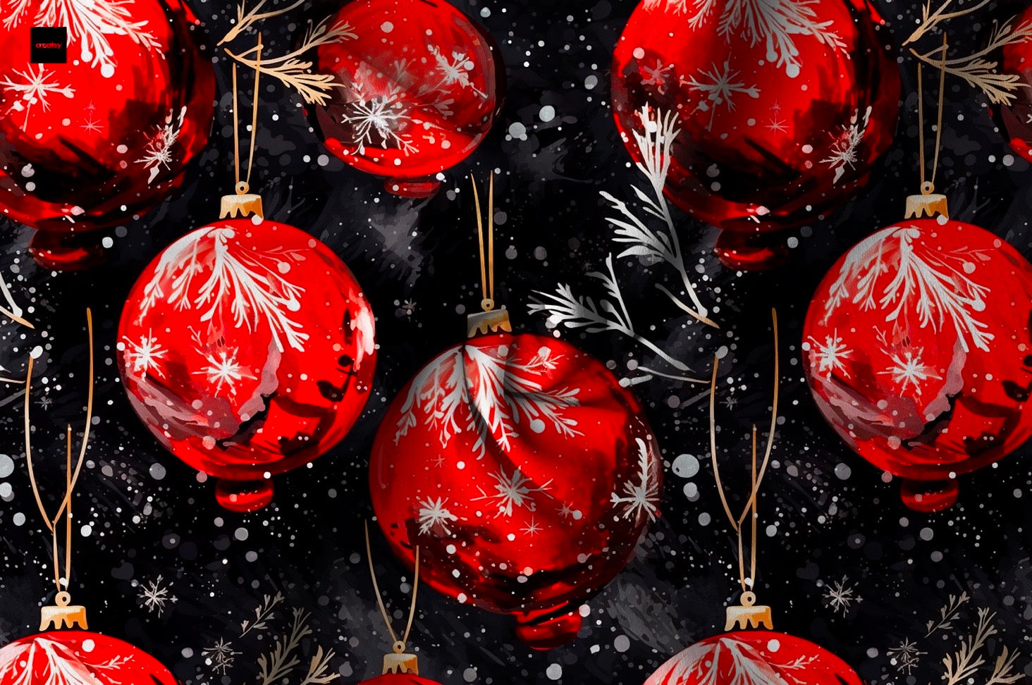 Rot Weihnachtskugel Wintervorbestellung